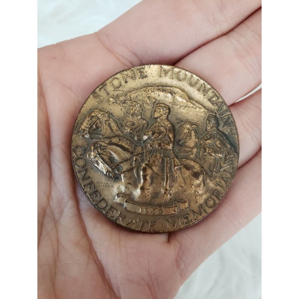 1970 Stone Mountain Confederate Memorial Medal Coin -